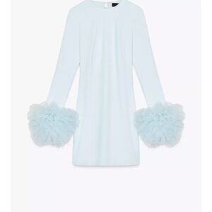 Zara short tulle cuff volume dress